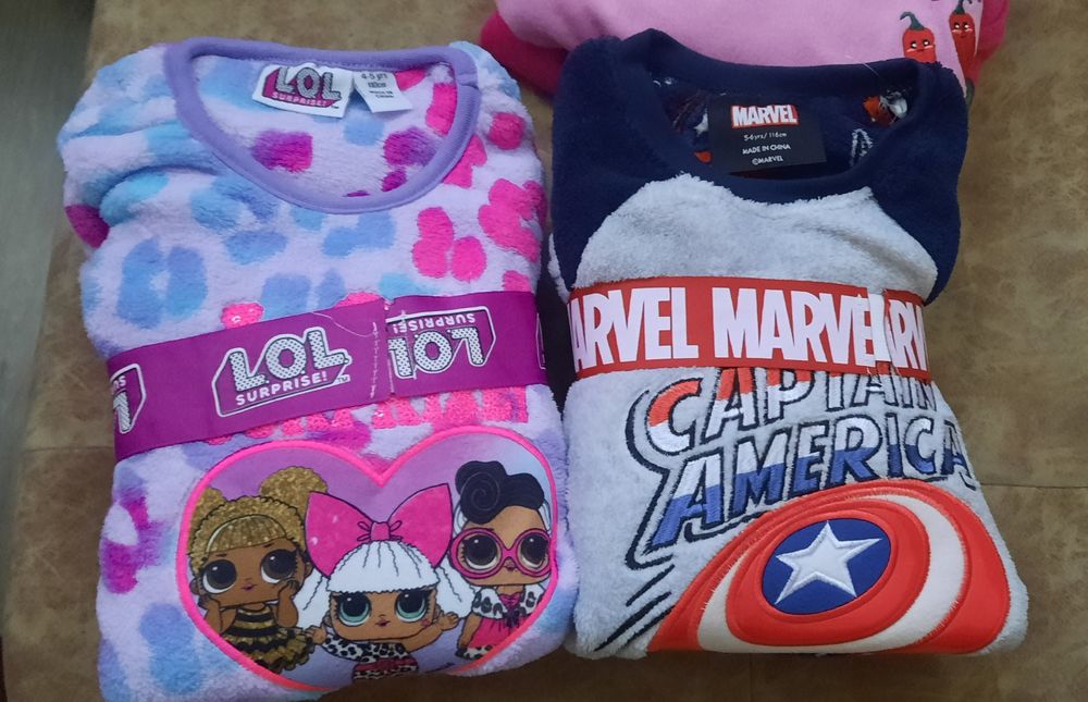 Піжамки махрові домашні костюми Primark 104-116 см.