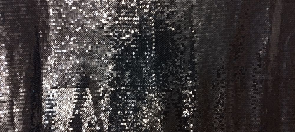 Ткань паеточная цвет черный