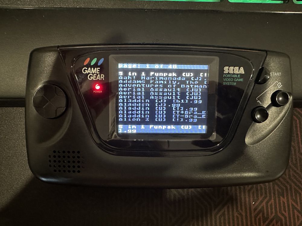 Sega Game Gear com tela nova IPS, Bateria USB-C e shell Nova