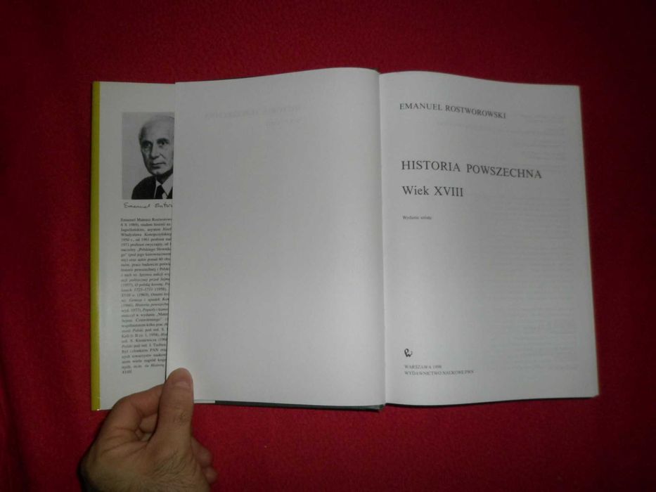 Emanuel Rostworowski - Historia powszechna Wiek XVIII [twarda okładka]