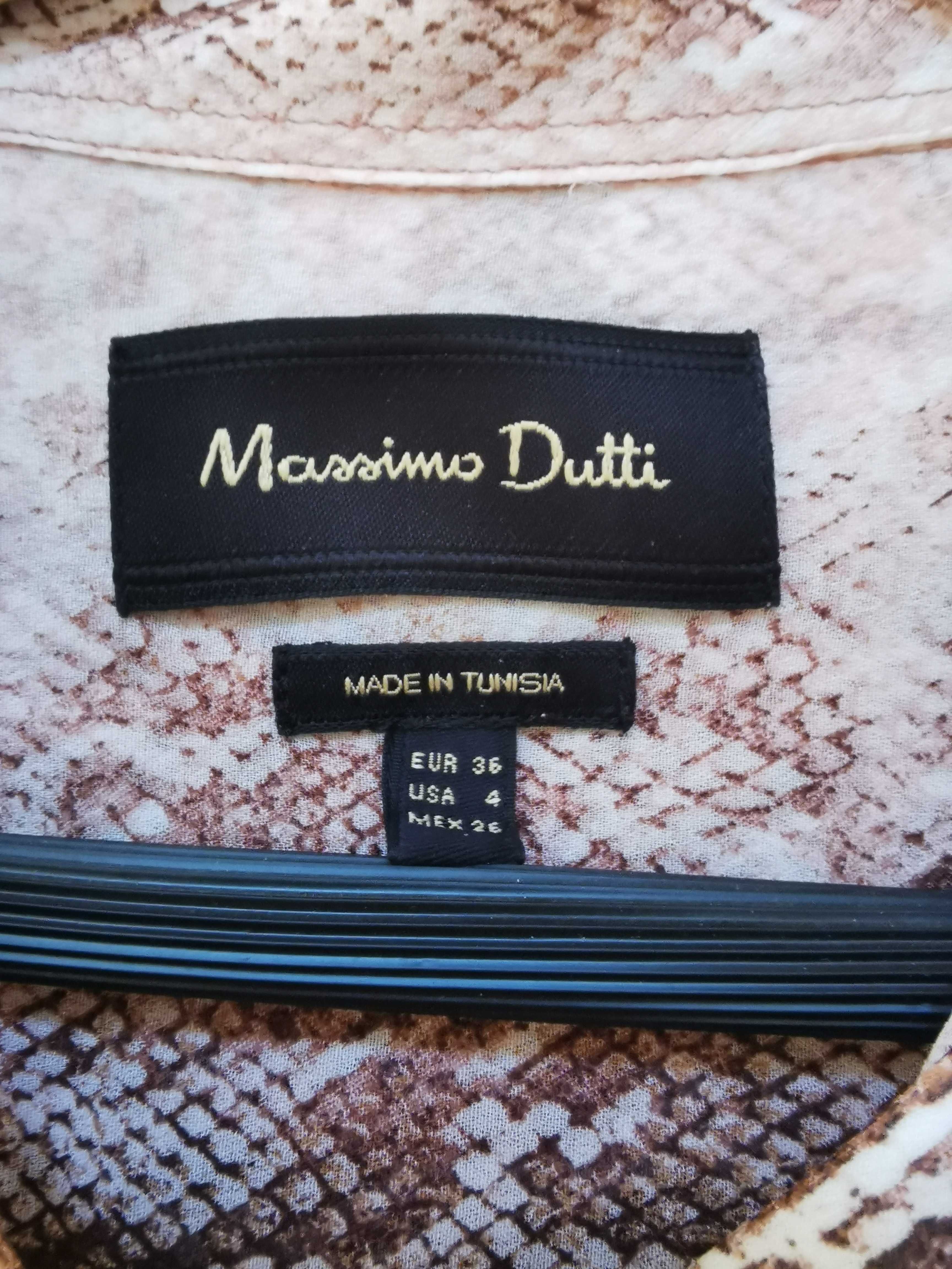 Massimo Dutti lux sukienka róż wężowy