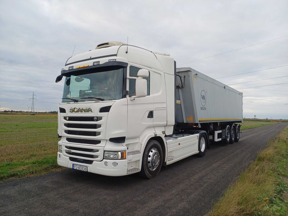 Scania r450  i  naczepa wywrotka