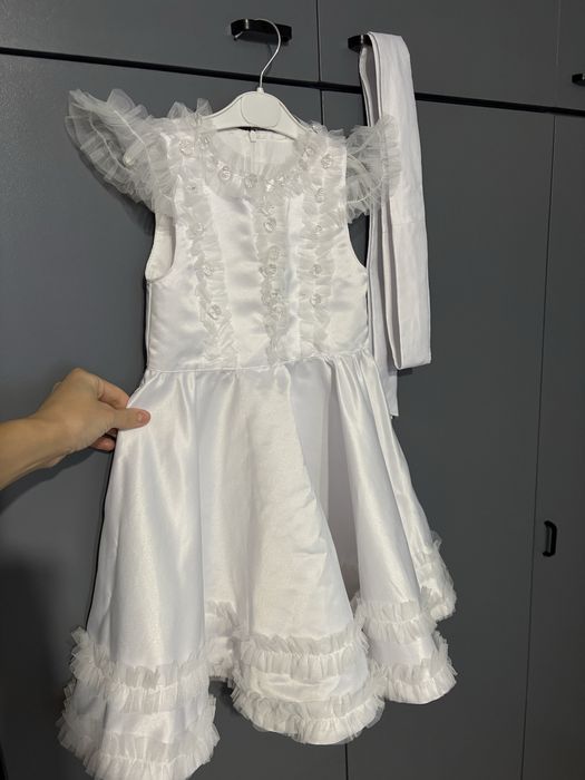 Сукня біла сніжинка 98 104