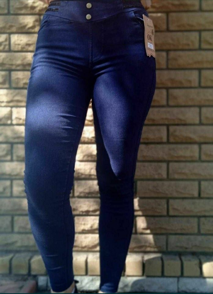 Джегінси, джинси на резинці, лосини, стрейч 46 р., ОС 100 см