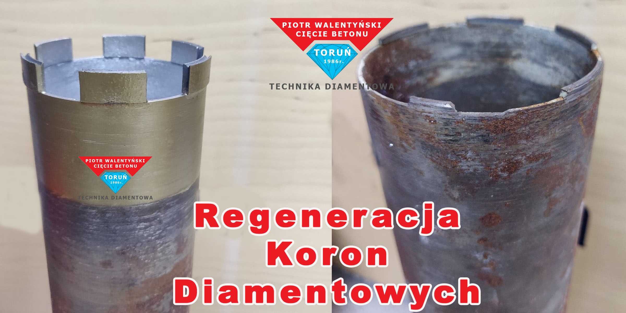 Regeneracja Wierteł Diamentowych Koronowych Otwornic Hilti Bosch Dedra