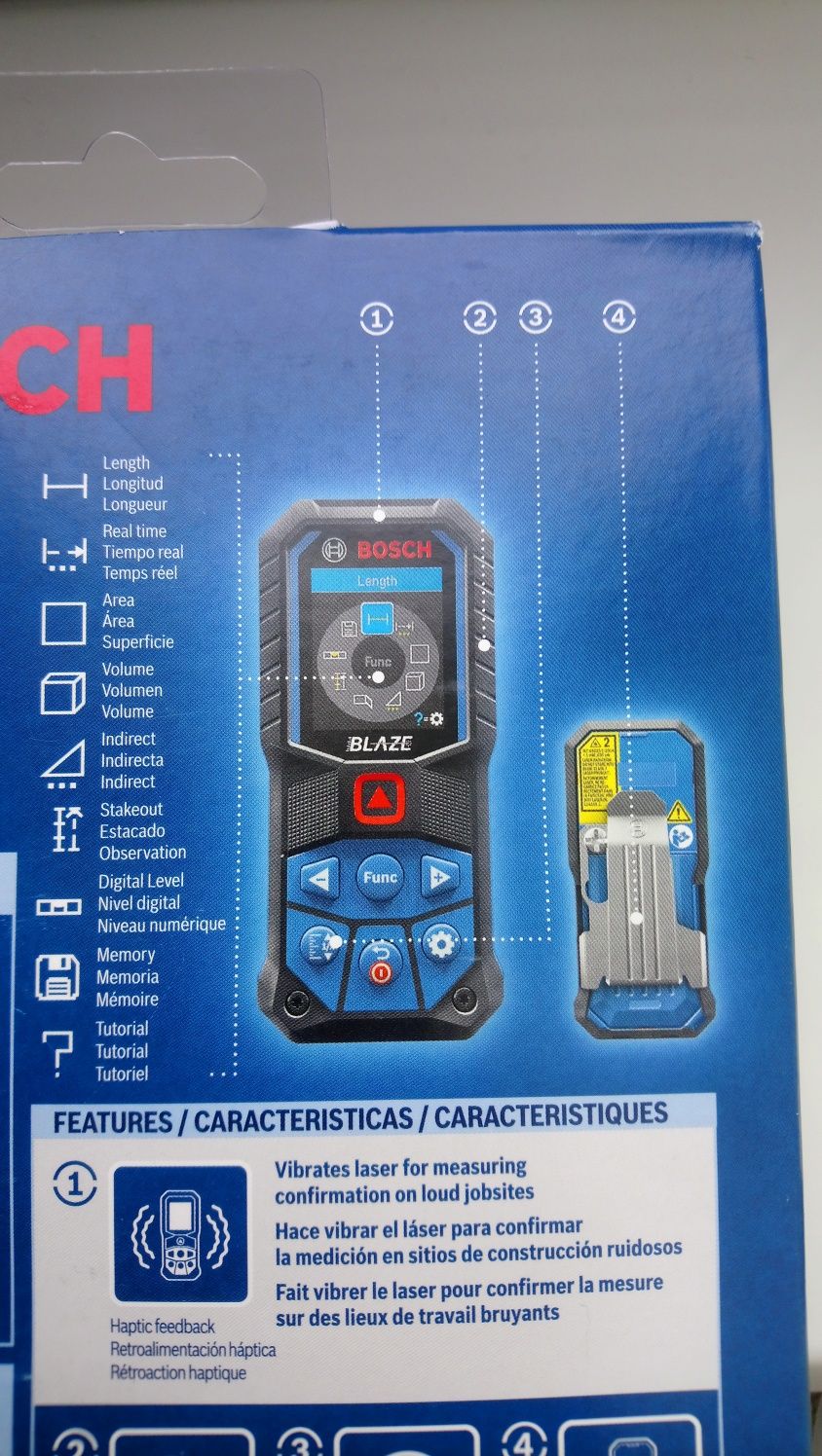 Лазерна рулетка дальномір BOSCH GLM165-27C Bluetooth