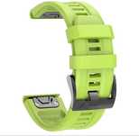 Zielony gładki nowy pasek do zegarka Garmin QuickFit 26mm pasujący do