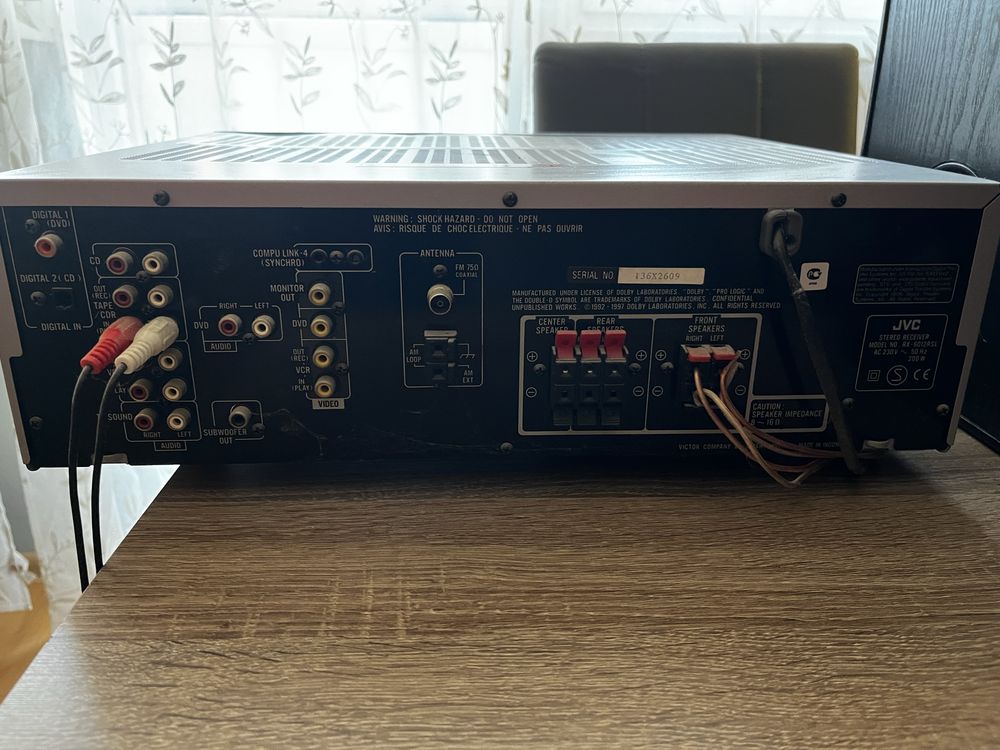 Wzmacniacz JVC RX-6012R plus 2 kolumny firmy CAT 180 WAT