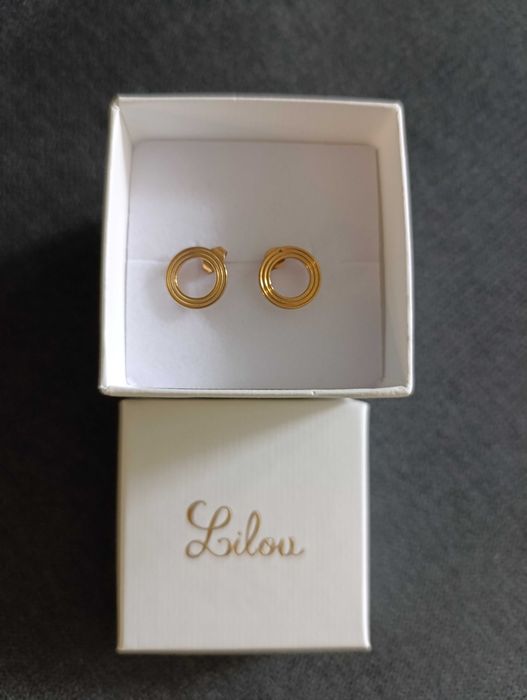 Kolczyki Lilou pozłacane nowe