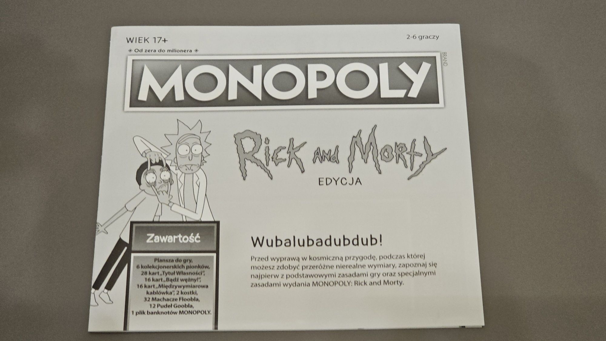 Gra planszowa MONOPOLY Rick i Morty