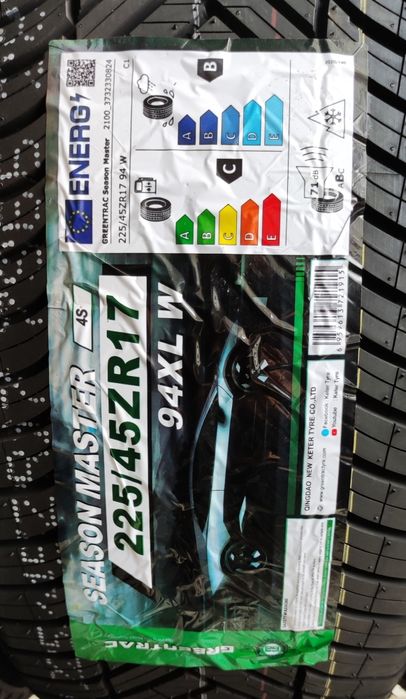 Opony 225/45R17 Greentrac Season Master 4szt. 2025r C/B/71dB 3 lata gw