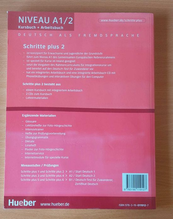 Alemão - Livro do aluno    Schritte plus 2 (com CD)