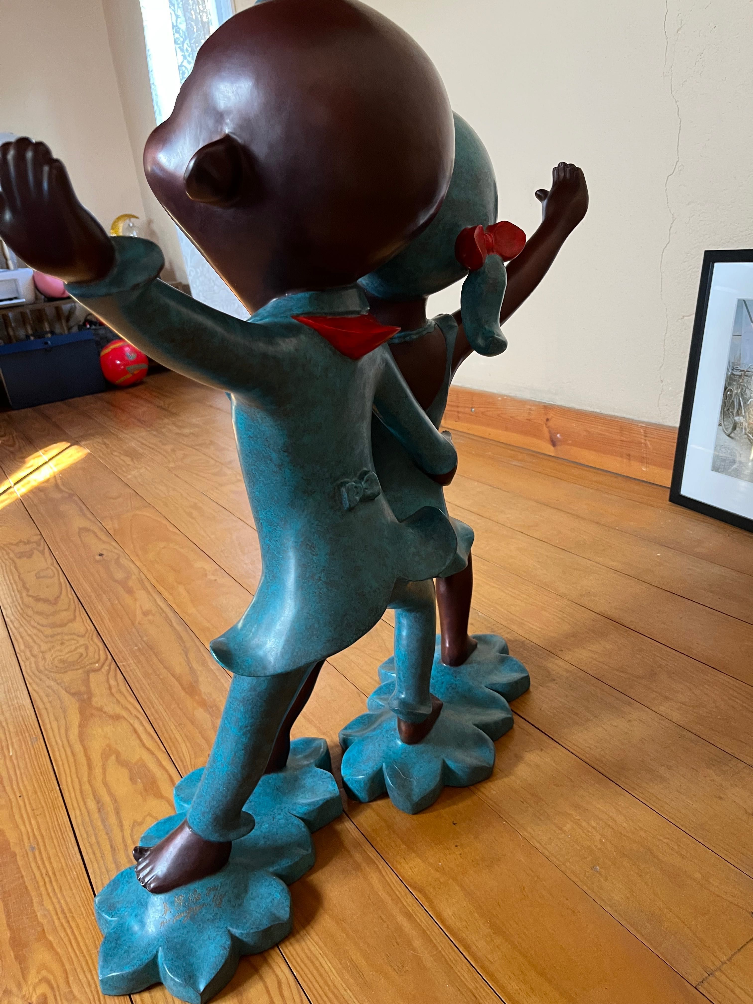 Solid bronze sculpture by Wu Liang Yan (Limited edition)