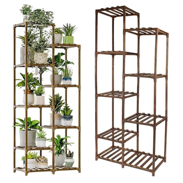 Kwietnik Stojak na Kwiaty Rośliny Regał Stojący Piętrowy 9 Półek