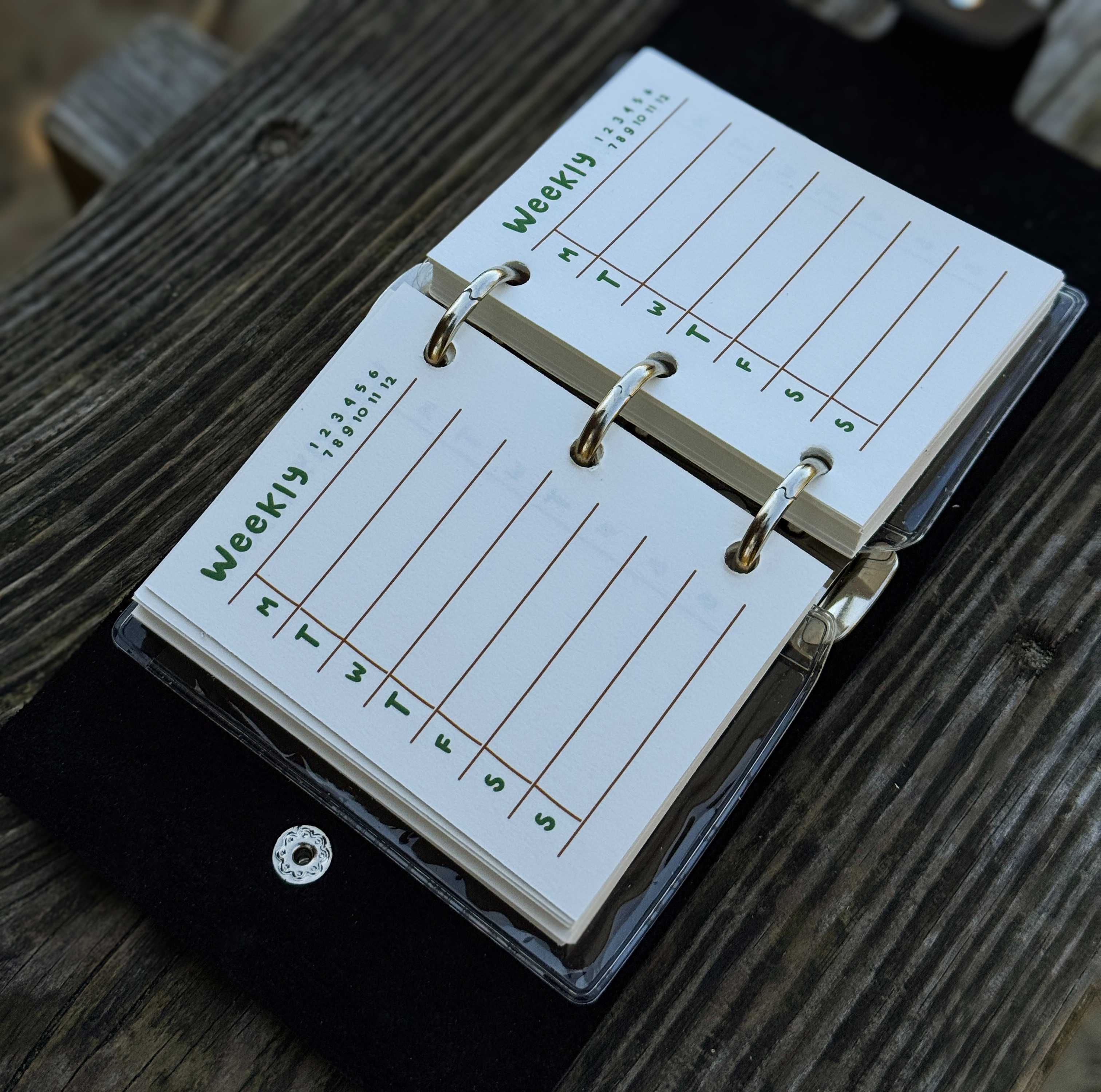 Mini Notes Skórzany Na Organizację Całego Tygodnia - 240 STRON