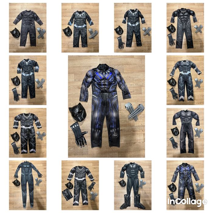 Карнавальный костюм черная пантера супергерой