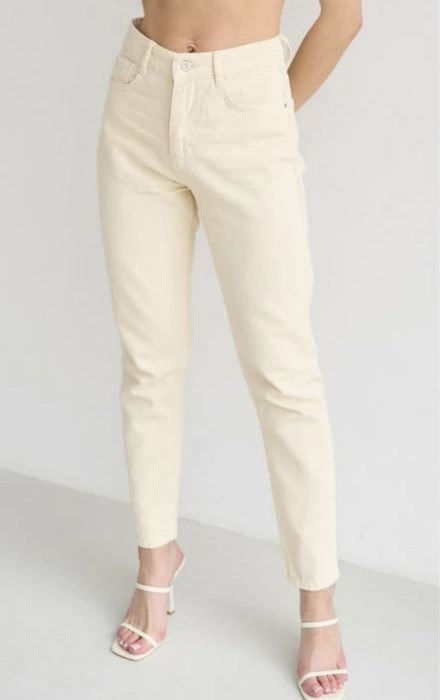 Джинси мом solmar, бежеві джинси zara