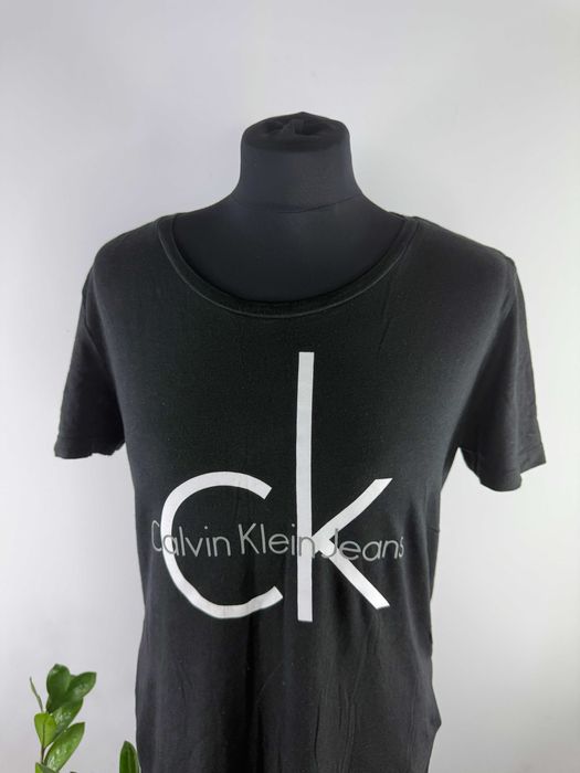 Czarny tshirt bluzka bawełniana Ck Calvin Klein rozmiar M