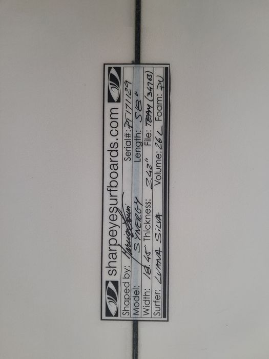 Prancha de surf 5'8 sharpeye