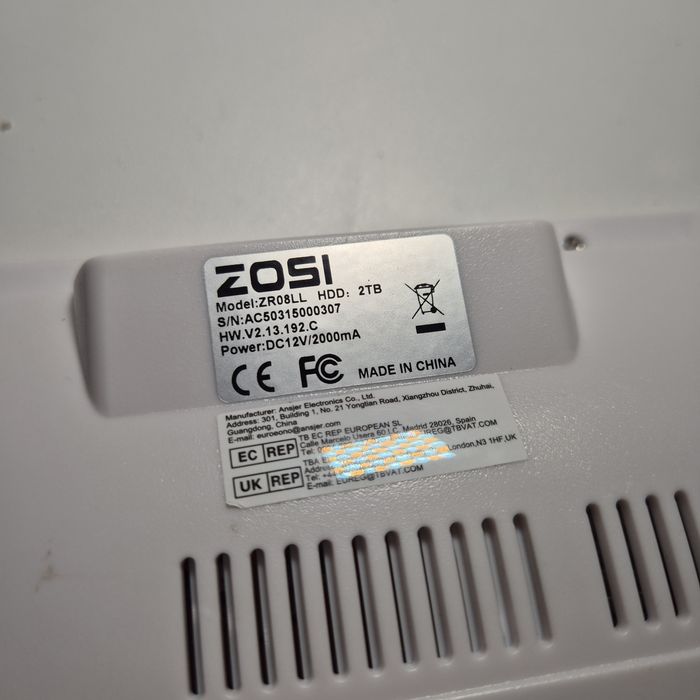 Ekran do kamer podglądowy ZOSI ZR08LL 2Tab