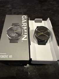 GARMIN Vivomove HR Czarny zegarek, rozmiar L, smartwatch