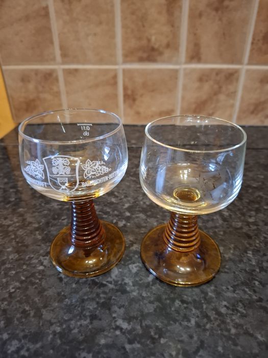 Бокалы ремеры цветной хрусталь Германия