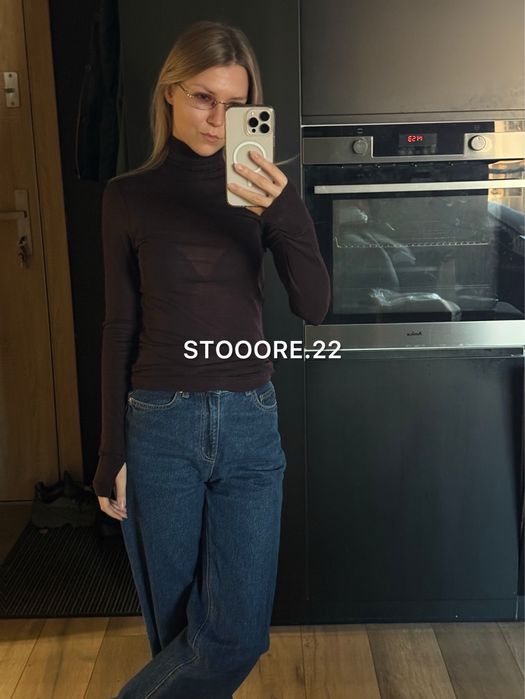 Напівпрозорий гольф з вовни мериноса COS - розміри XS-L