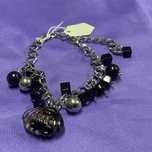 Pulseira peça vintage black stone