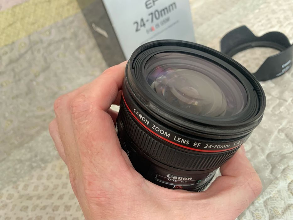 Обьективи Canon EF 15/2,8; Canon EF 24/1,4L II USM; Canon EF 24-70/4