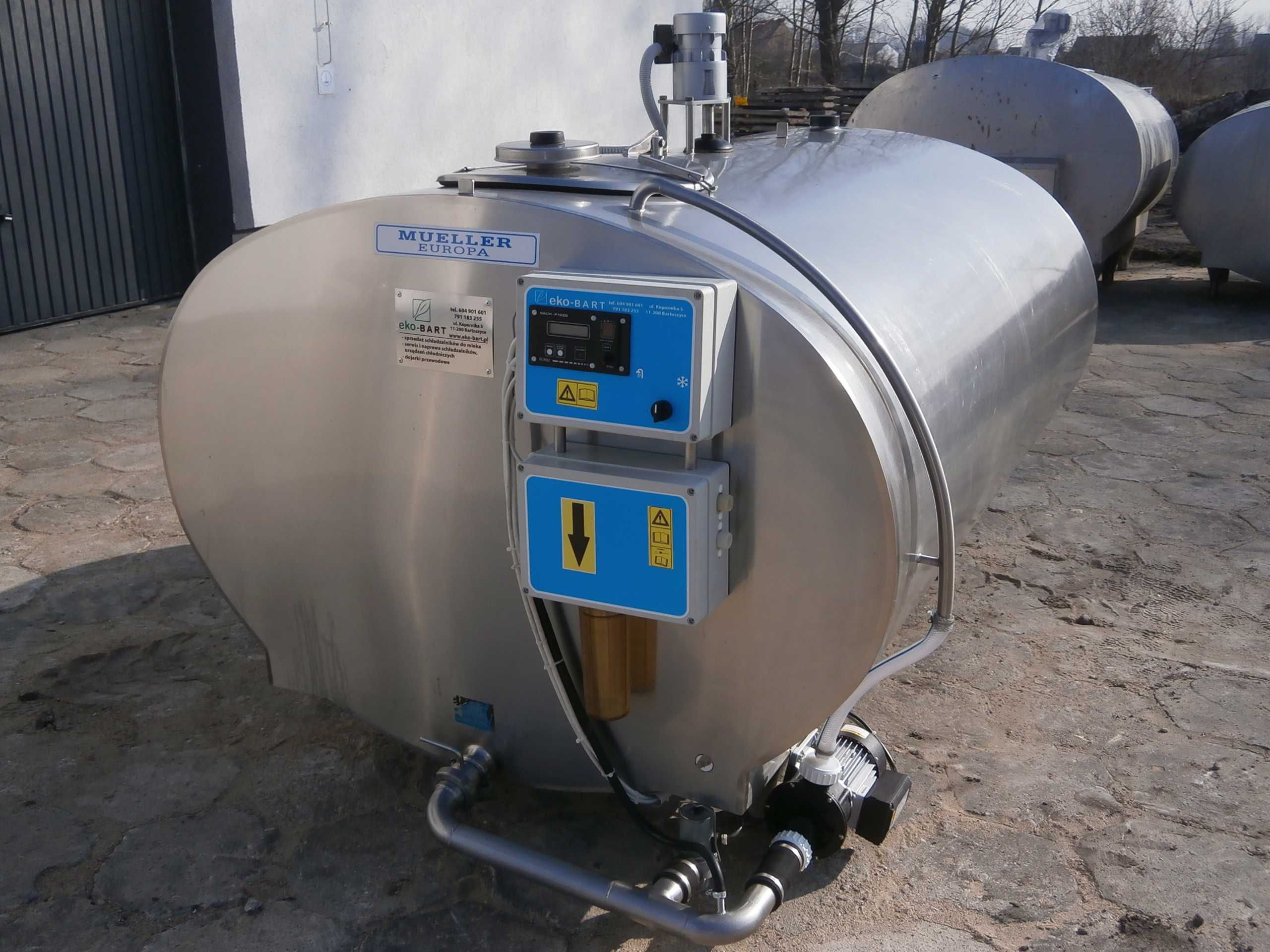 Schładzalnik zbiornik chłodnia do mleka Mueller, 2200 L nowy osprzęt