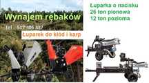 Łuparka do drewna  rozdrabniacz do gałęzi wynajem