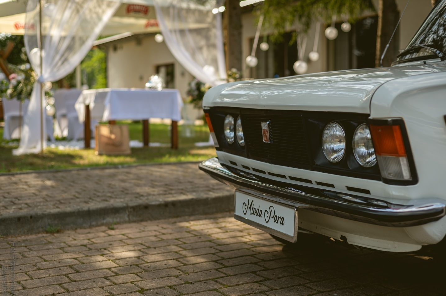 Samochód do ślubu i na inne okazje. BIAŁY Fiat 125p 1988r.