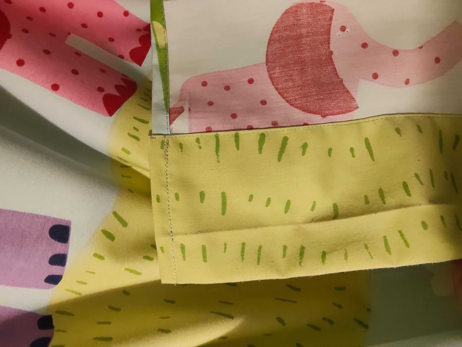 Cortinados quarto criança - animais da selva