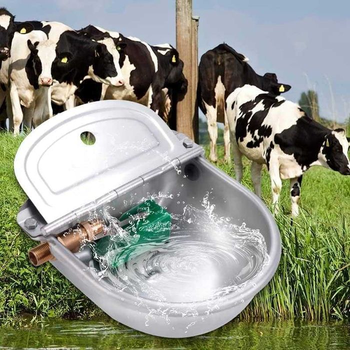 Poidło miskowe z zaworem pływakowym, ze stali nierdzewnej, 2,5 litra