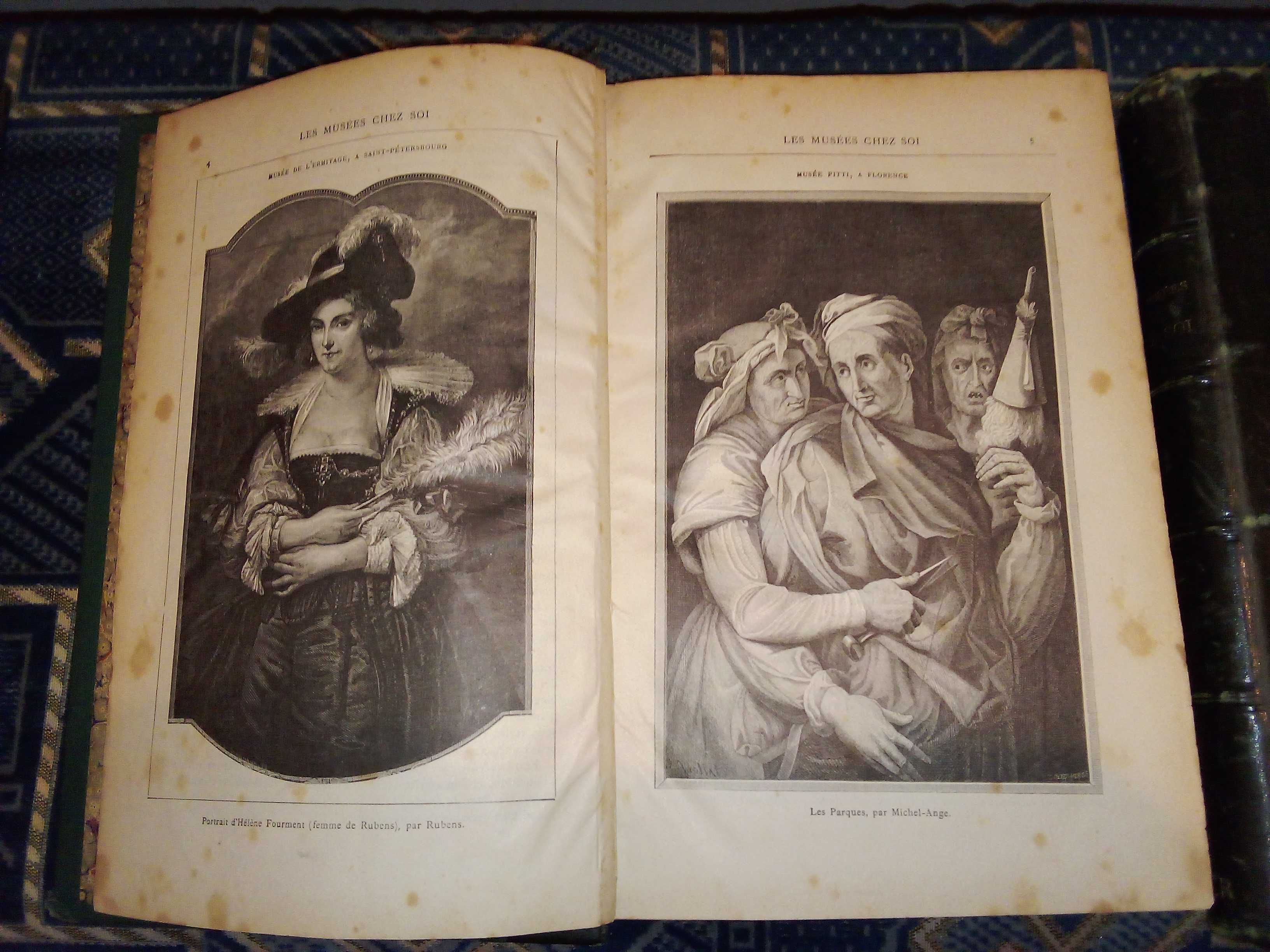 Книги.Три старовинних тома французського видавн. "Les musées chez soi"