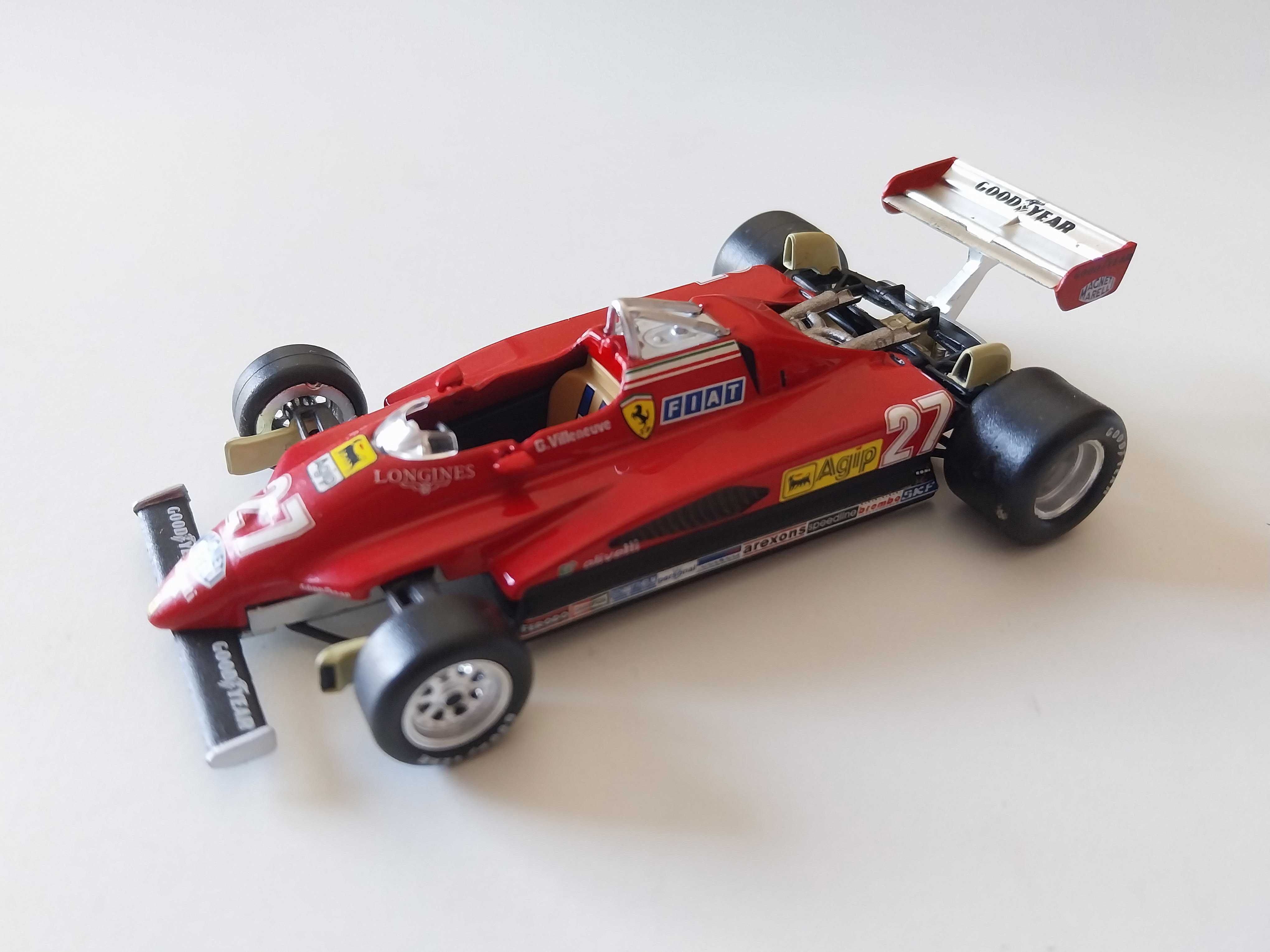 miniatura 1/43 FERRARI F126-C2 Gilles Villeneuve | edição Altaya