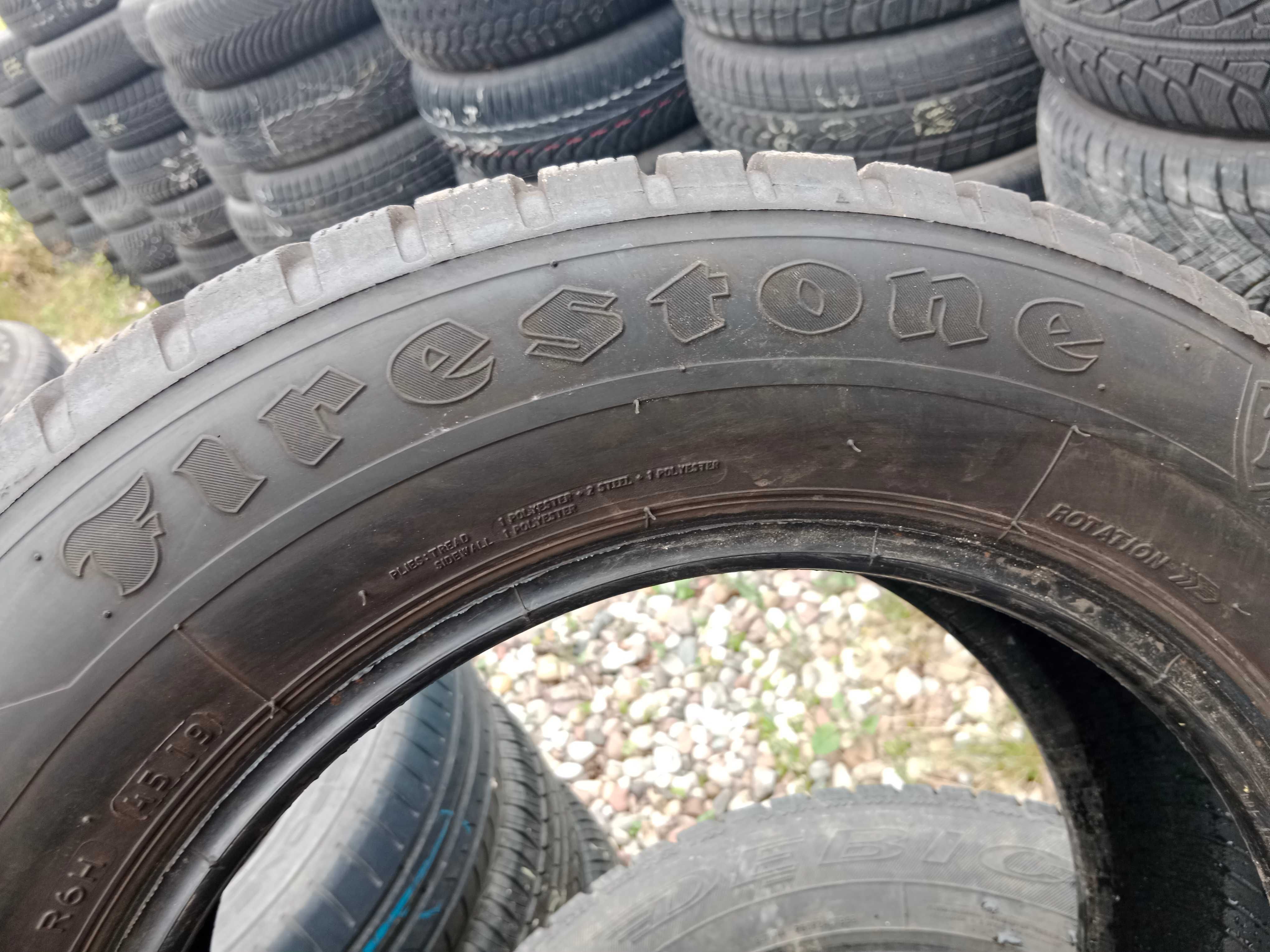 Opona używana 195/65R15 Firestone Winterhawk 3 1szt.