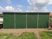 Garaż blaszany 6×5×2,1 - BTX 6020 ciemna zieleń MAT