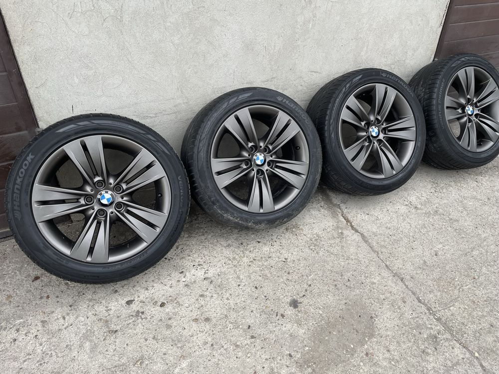 Koła, Felgi 5x120 18” Oryginał BMW, Grafit, Wyższy profil