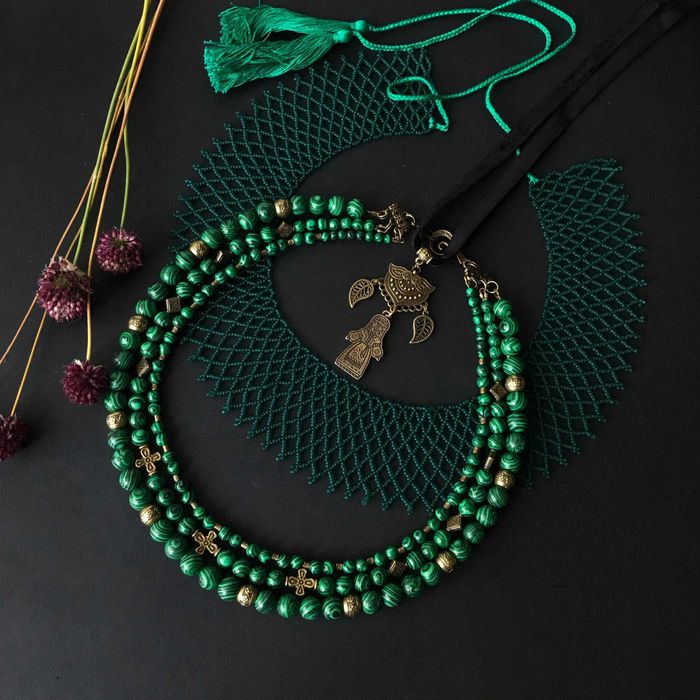 Набір прикрас в національному стилі "Лісова пісня"