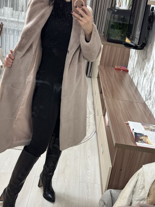 Жіноче хутряне пальто-плюш (TEDDY)