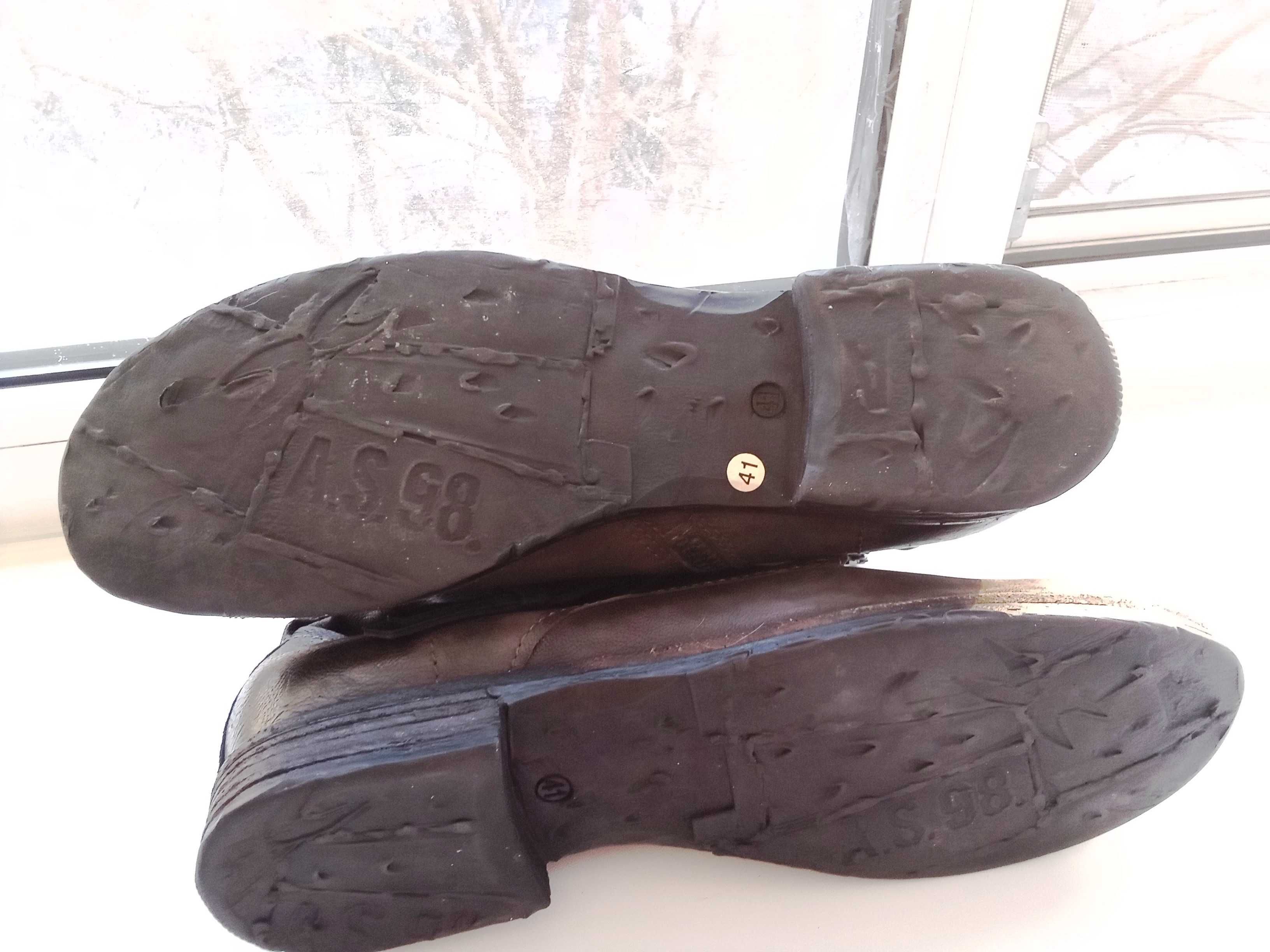 Airstep, as 98, as98 - кожаные ботинки - р. 41 - 27 см