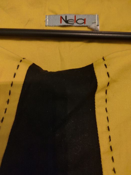 Żołto - czarno sukienka letnia damska