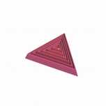 Wykrawacz do mas plastycznych, modeliny - trójkąt - zestaw 1- 6 cm