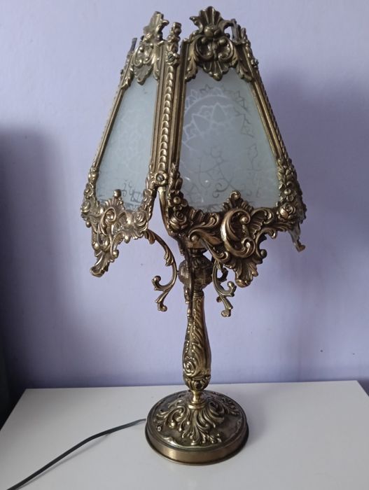 Lampa mosiężna duża