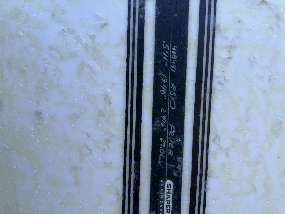 Al Merrick FEVER Spine tek Epoxy 5’11” - 19 1/8 - 2 7/16” - 29.0 L