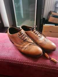 Skórzane buty Massimo Dutti 39 stan bardzo dobry