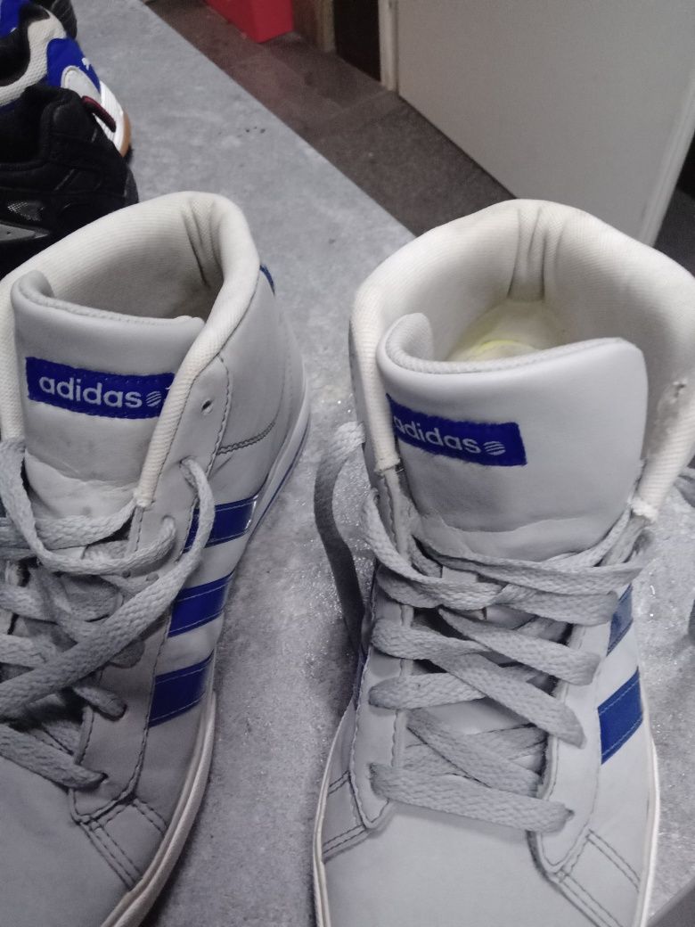 Buty Adidas 38 szare za kostkę do szkoły chłopięce