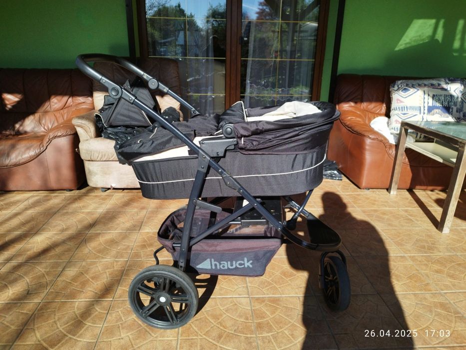 Hauck wózek dziecięcy Rapid3 zestaw 4w1 baza,fotelik,gondola,spacerowk