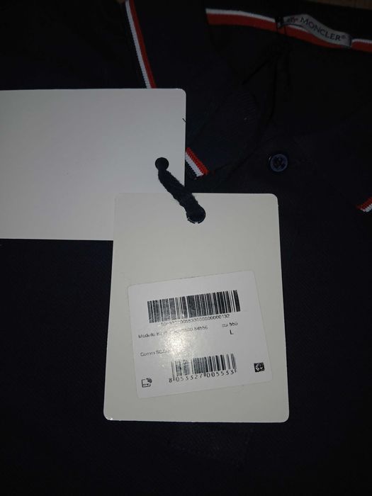 Granatowa koszulka polo Moncler L
